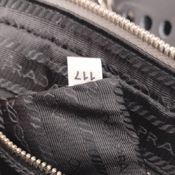 Prada City Fori Black Leather Perforated Chain Shoulder Bag W Pouch/Dust Bag - Picture 15 of 15